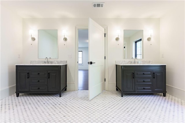 bathroom featuring vanity