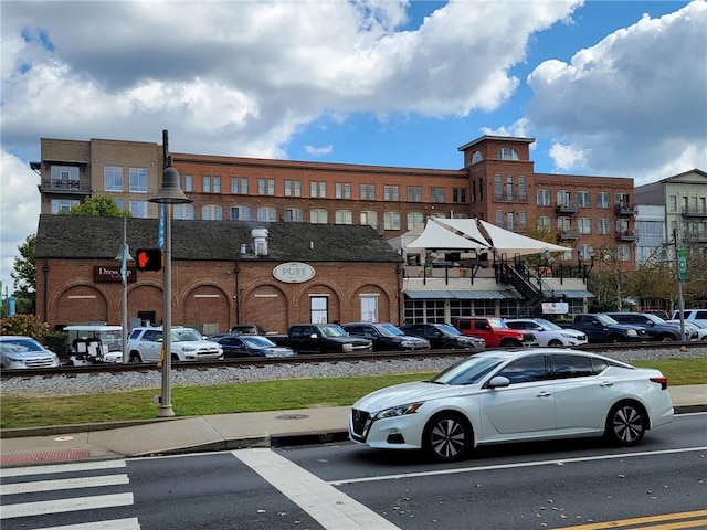 view of parking / parking lot