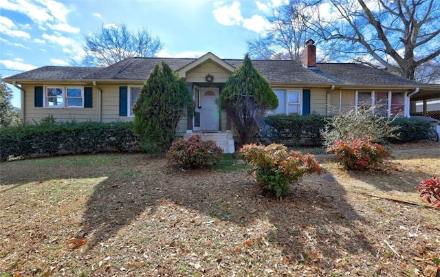 view of ranch-style house