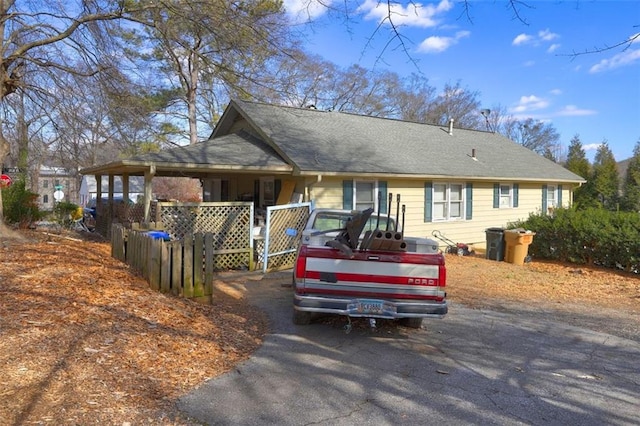 view of ranch-style home