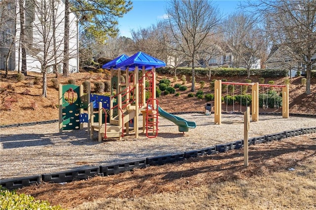 view of jungle gym