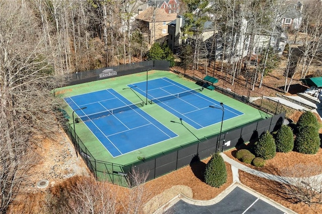 view of tennis court