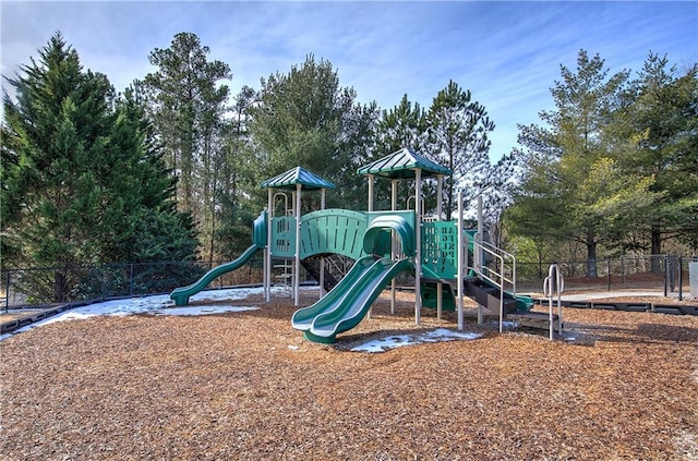 view of jungle gym