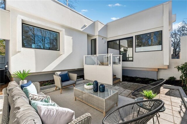 view of patio / terrace with an outdoor living space