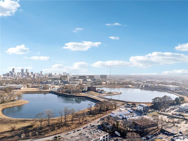 water view featuring a view of skyline