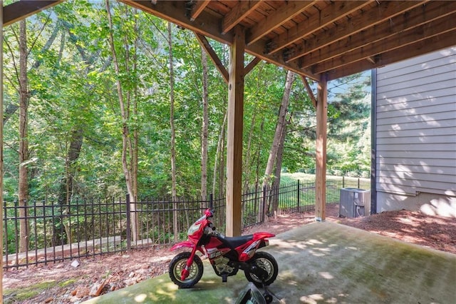 view of patio / terrace with cooling unit