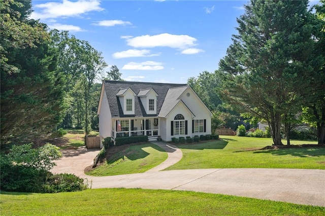 244 Bryn Brooke Dr, Dawsonville, GA 30534 - cape cod-style house with a front yard