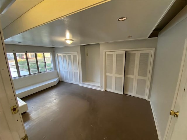 interior space with a closet