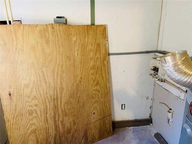 interior details with concrete flooring