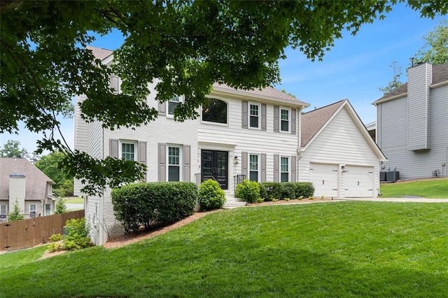 3710 Robinson Walk Ct, Marietta, GA 30068 - colonial inspired home featuring central air condition unit and a garage