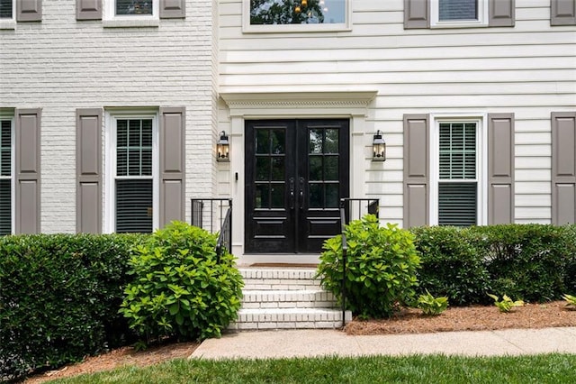 3710 Robinson Walk Ct, Marietta, GA 30068 - view of exterior entry with french doors and brick siding