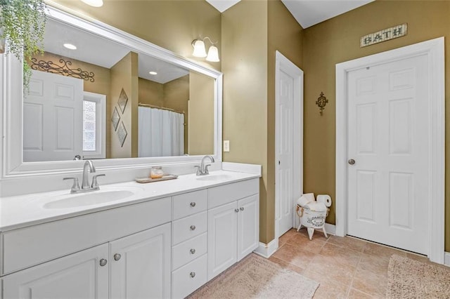 930 Brenau Point Dr, Gainesville, GA 30501 - full bath with double vanity and baseboards
