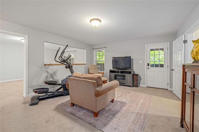 930 Brenau Point Dr, Gainesville, GA 30501 - carpeted living room with baseboards