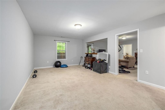 930 Brenau Point Dr, Gainesville, GA 30501 - workout area with carpet flooring and baseboards