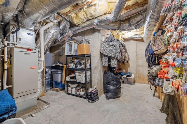 930 Brenau Point Dr, Gainesville, GA 30501 - unfinished below grade area featuring heating unit