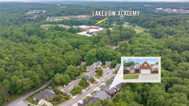930 Brenau Point Dr, Gainesville, GA 30501 - drone / aerial view of a forest