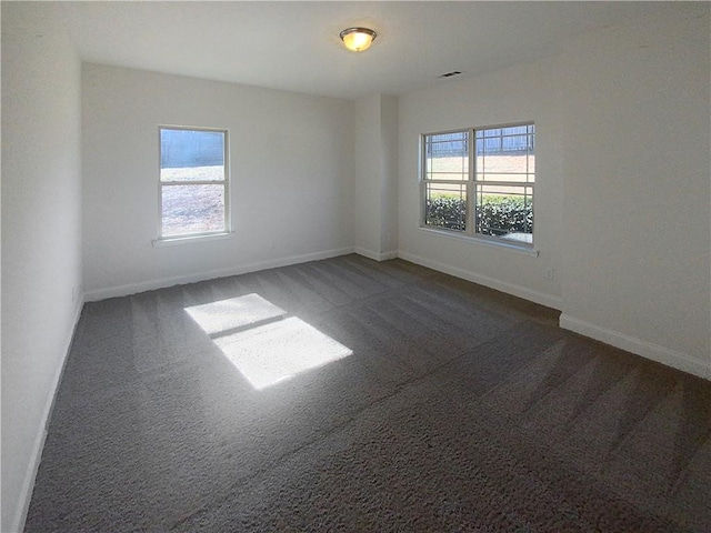 carpeted empty room with a wealth of natural light