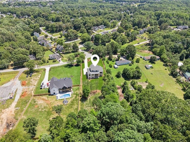 7188 Williams Rd, Flowery Branch, GA 30542 - aerial view of a heavily wooded area