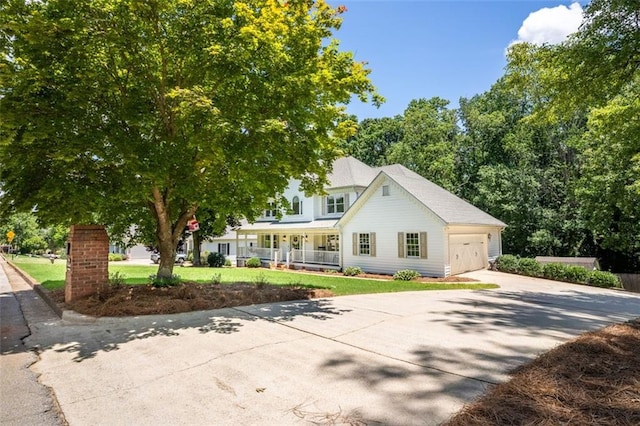 3664 Maple Forge Ln, Gainesville, GA 30504 - view of front of property with a porch, concrete driveway, and a garage