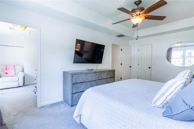 3664 Maple Forge Ln, Gainesville, GA 30504 - carpeted bedroom featuring a raised ceiling and ceiling fan