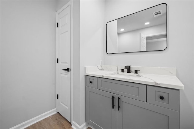 3156 Ozmer Lndg, Decatur, GA 30034 - bathroom with wood finished floors, baseboards, and vanity