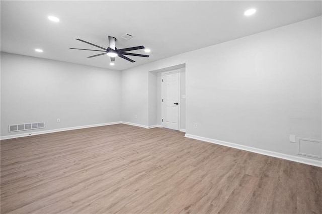 3156 Ozmer Lndg, Decatur, GA 30034 - spare room with a ceiling fan, wood finished floors, recessed lighting, and baseboards