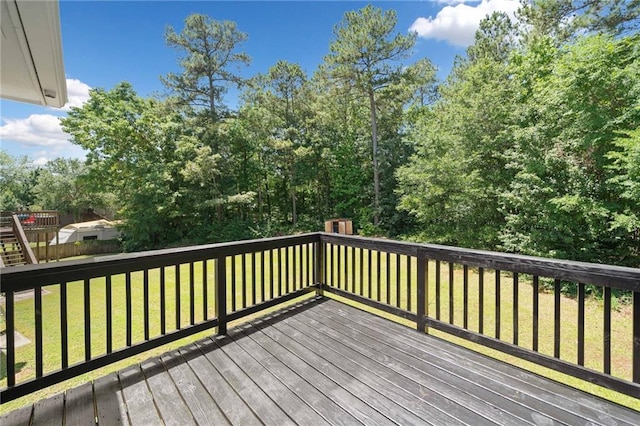 3156 Ozmer Lndg, Decatur, GA 30034 - wooden deck with a lawn