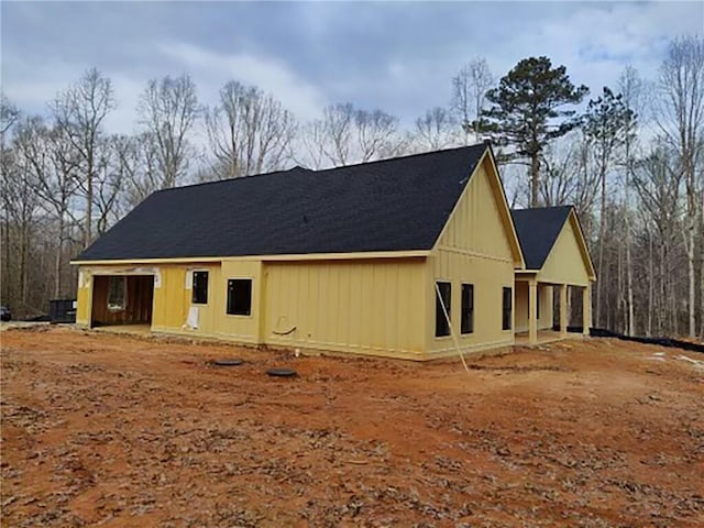 view of rear view of property