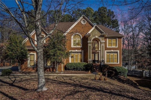 view of property featuring french doors