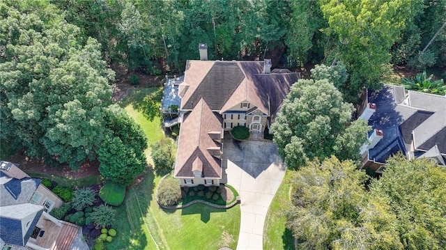 birds eye view of property