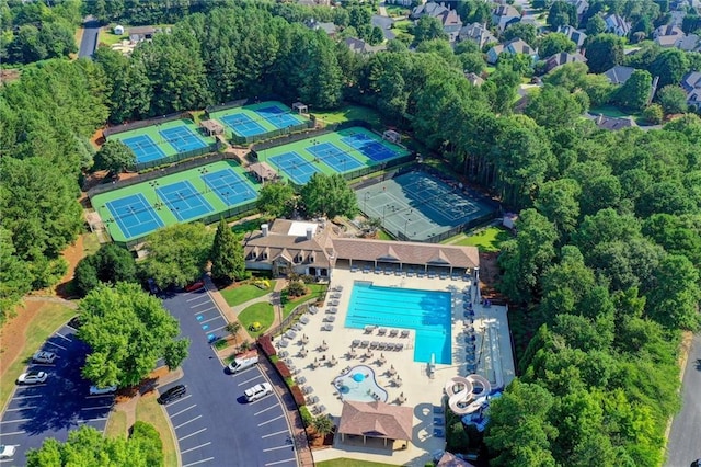 birds eye view of property