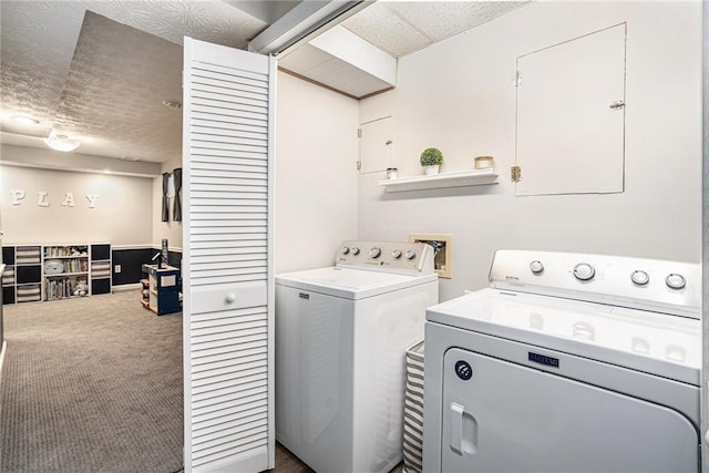 1879 Beaver Dam Ln NE, Marietta, GA 30062 - laundry area with washer and dryer and carpet floors