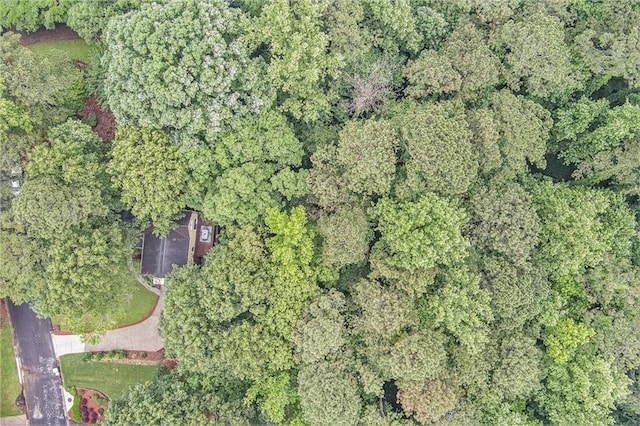 1879 Beaver Dam Ln NE, Marietta, GA 30062 - aerial overview of property's location featuring a heavily wooded area