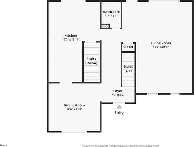 1879 Beaver Dam Ln NE, Marietta, GA 30062 - floor plan / room layout