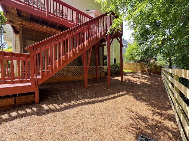1924 Wilkenson Xing, Marietta, GA 30066 - wooden terrace with stairs