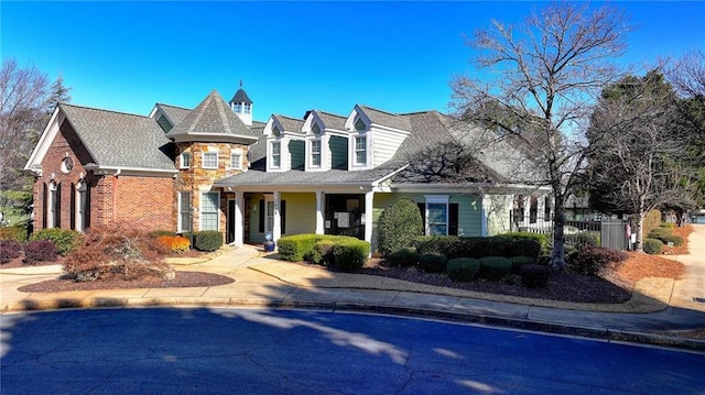 1924 Wilkenson Xing, Marietta, GA 30066 - view of front of property with covered porch and brick siding