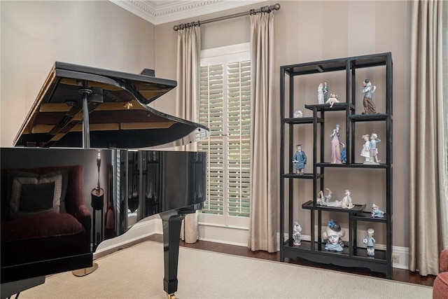 2080 Old Dominion Rd, Atlanta, GA 30350 - interior space featuring crown molding, wood finished floors, and baseboards