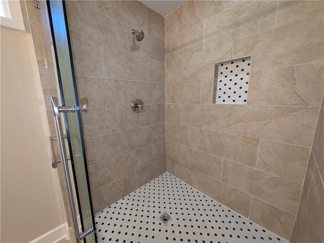 bathroom with an enclosed shower