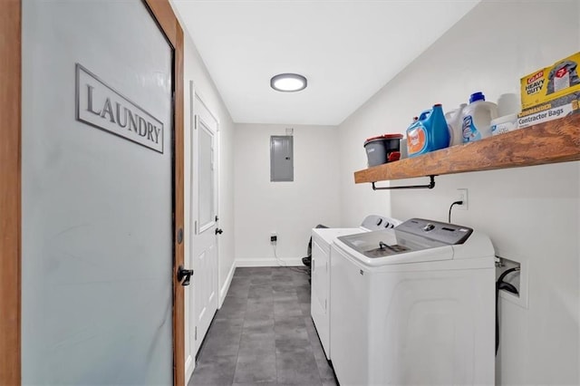 1162 Newtown Church Rd NE, Calhoun, GA 30701 - washroom featuring electric panel and separate washer and dryer