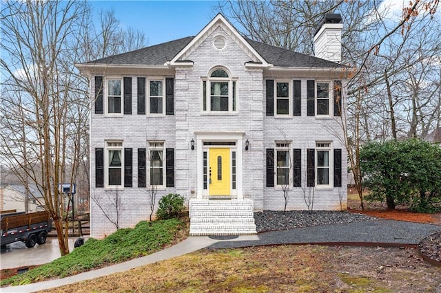 view of colonial inspired home