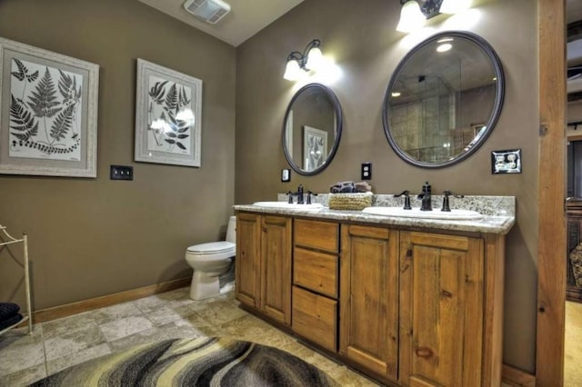 115 Coldwater Creek Dr, Mineral Bluff, GA 30559 - full bathroom featuring double vanity and toilet