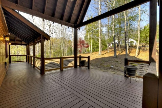 115 Coldwater Creek Dr, Mineral Bluff, GA 30559 - view of wooden terrace