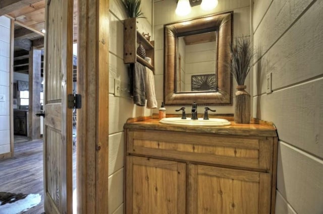 115 Coldwater Creek Dr, Mineral Bluff, GA 30559 - bathroom featuring vanity and wood finished floors
