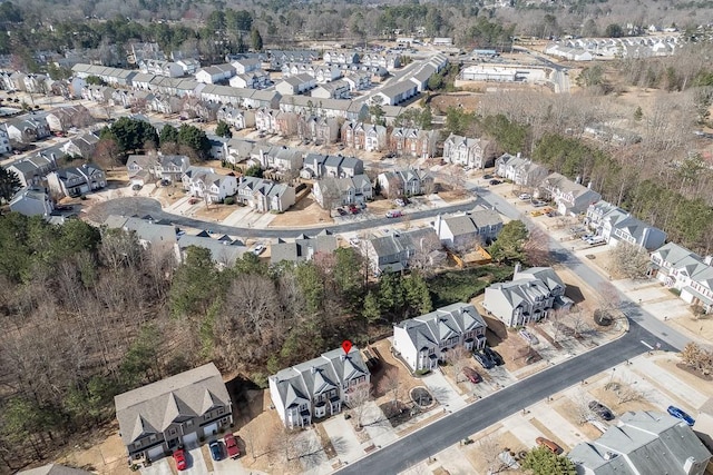 bird's eye view featuring a residential view