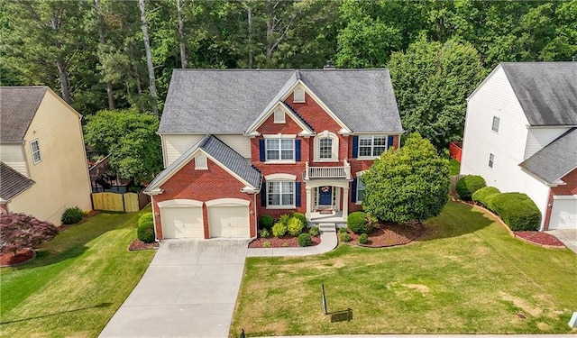 5312 Tormeal Trce, Suwanee, GA 30024 - view of front of house featuring brick siding and concrete driveway