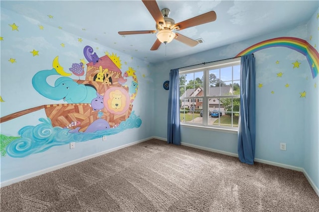 5312 Tormeal Trce, Suwanee, GA 30024 - empty room with carpet, ceiling fan, and baseboards