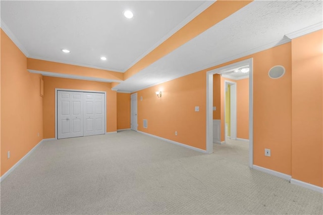 5312 Tormeal Trce, Suwanee, GA 30024 - bonus room with baseboards, light colored carpet, and recessed lighting