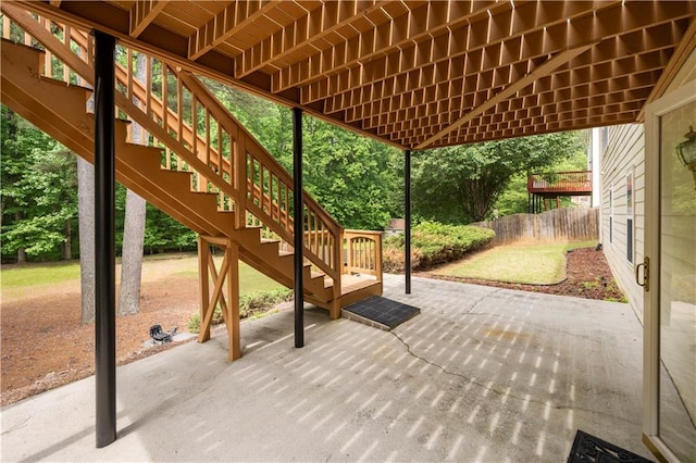5312 Tormeal Trce, Suwanee, GA 30024 - view of patio / terrace with stairs