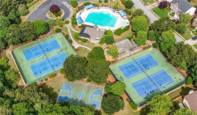 5312 Tormeal Trce, Suwanee, GA 30024 - drone / aerial view of a pool