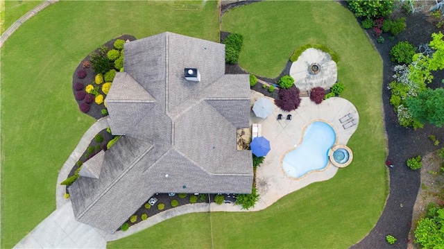 989 Pink Williams Rd, Dahlonega, GA 30533 - bird's eye view of a pool area